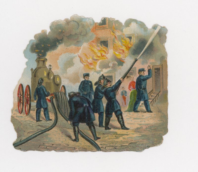 Brandbeskyttelse (chromolitho) af English School