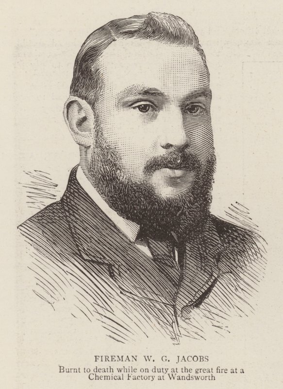 Brandmand W. G. Jacobs (gravering) af English School