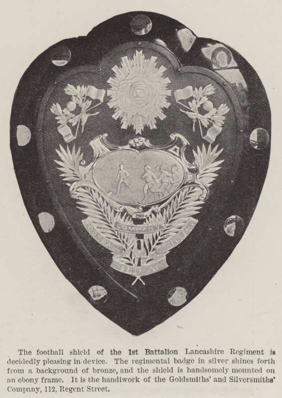 Første bataljon Lancashire Regiment (gravering) af English School