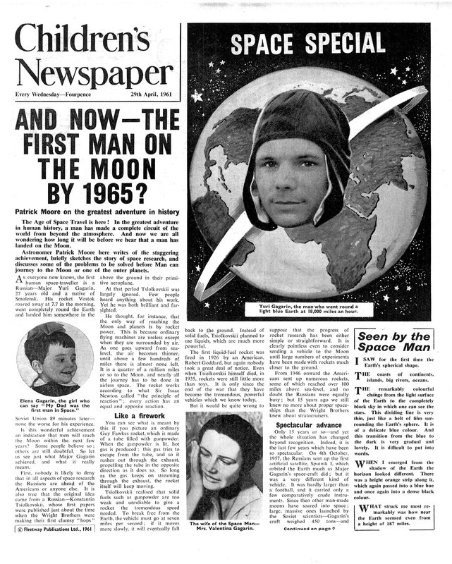 First Man on the Moon af 1965, forside af 