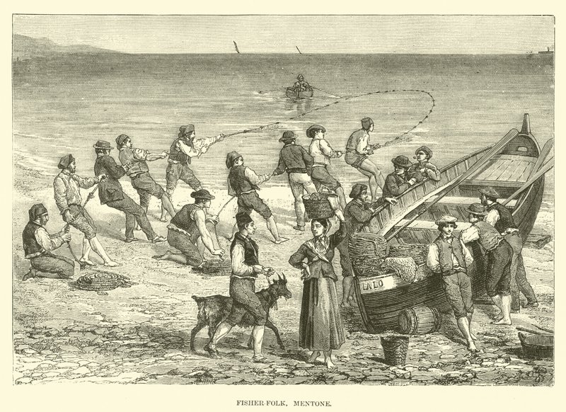 Fiskerfolk, Mentone af English School
