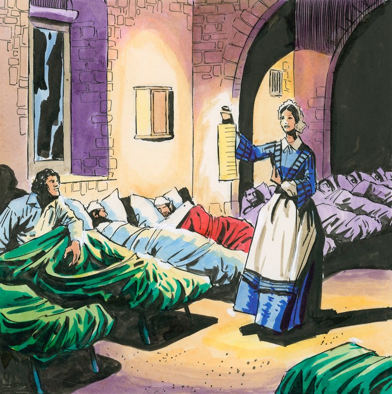 Florence nightingale af English School