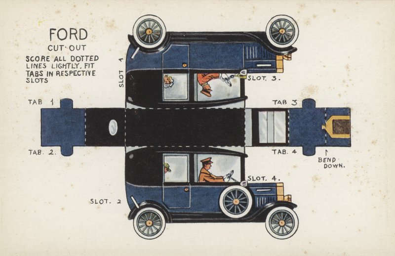 Ford Cut Out (farve litho) af English School