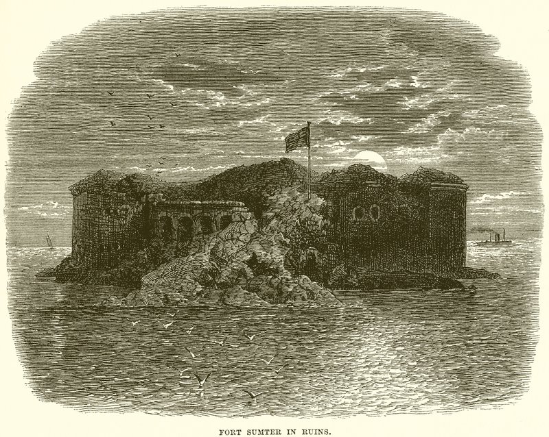 Fort Sumter i ruiner af English School