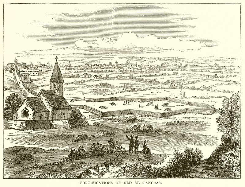 Befæstning af Old St. Pancras af English School