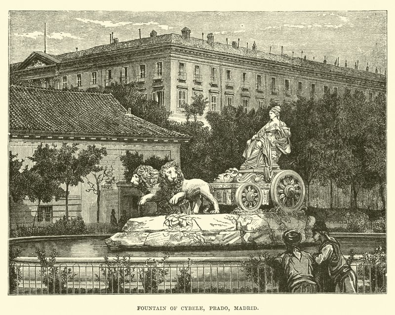 Cybele-fontænen, Prado, Madrid af English School