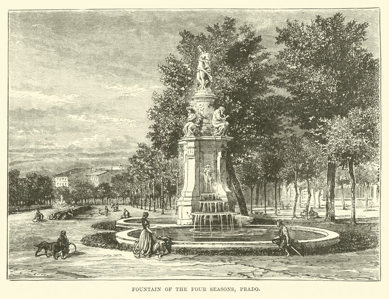Fountain of the Four Seasons, Prado af English School