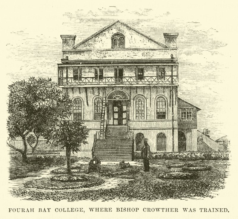 Fourah Bay College, hvor biskop Crowther blev uddannet af English School