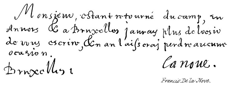 Francis De la Nove af English School