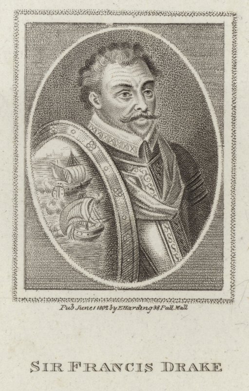 Francis Drake (kobberstik) af English School