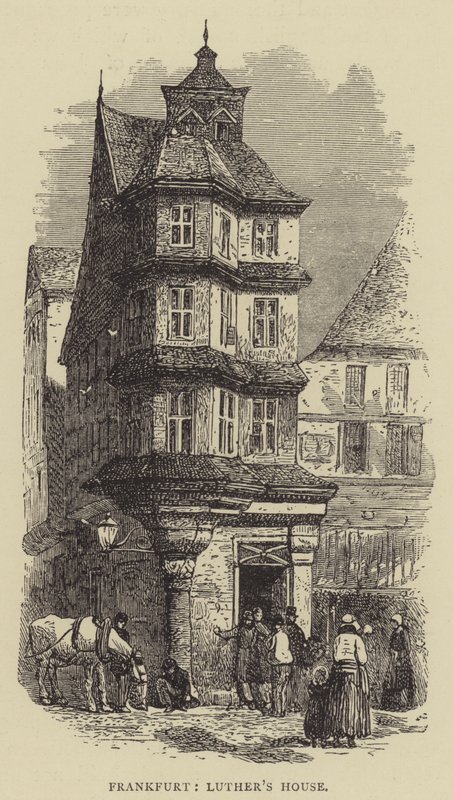 Frankfurt, Luthers Hus (gravering) af English School