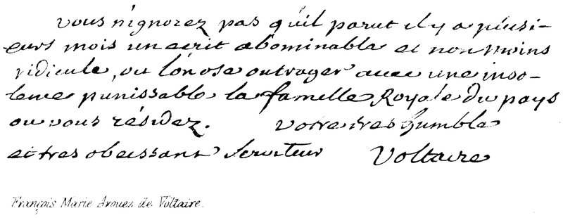 Francois Marie Arouet af Voltaire af English School