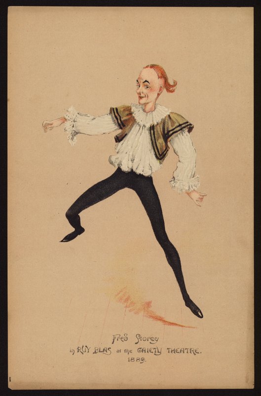 Fred Storey, engelsk skuespiller og danser (farve litho) af English School