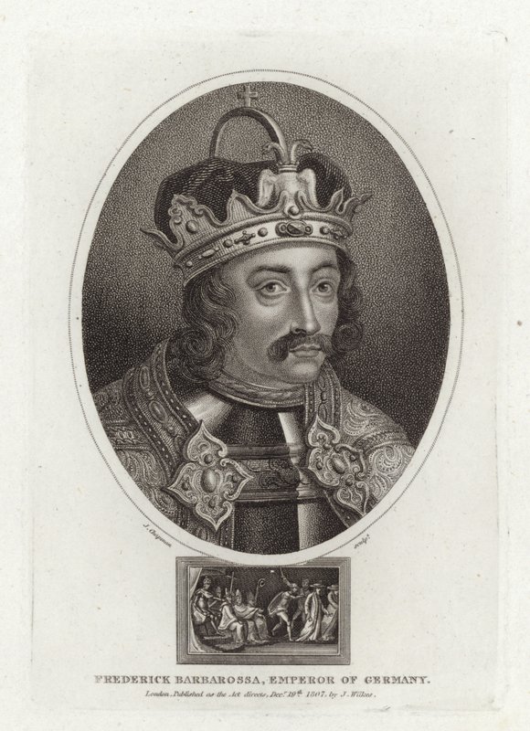 Frederik Barbarossa, kejser af Tyskland af English School