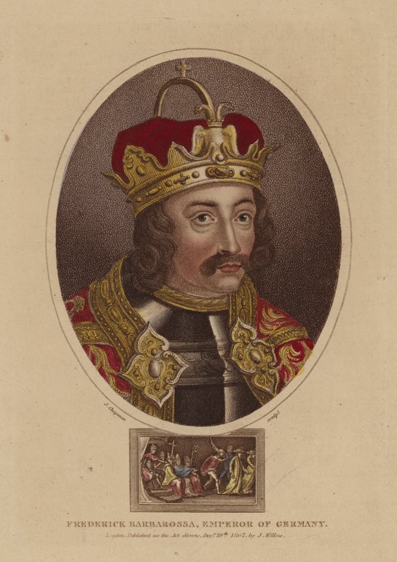 Frederik Barbarossa, kejser af Tyskland af English School