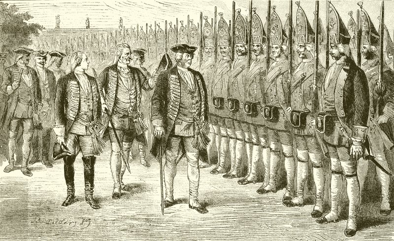 Frederik William I og hans kæmpegarder af English School