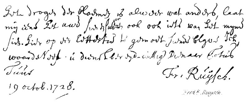 Fredk Ruysch af English School