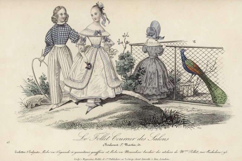 Fransk børnemode, 1800-tallet af English School