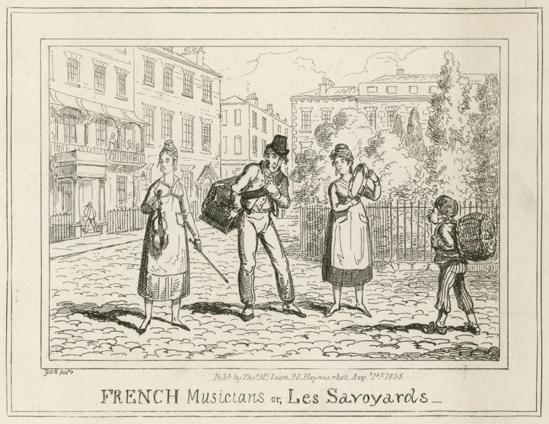 franske musikere eller Les Savoyards af English School