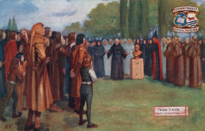 Friar Bacon viser det brazen Head, 1270 af English School
