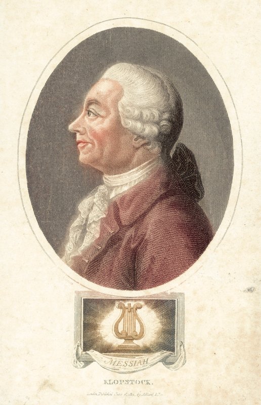 Friedrich Gottlieb Klopstock, tysk digter (farvet stik) af English School