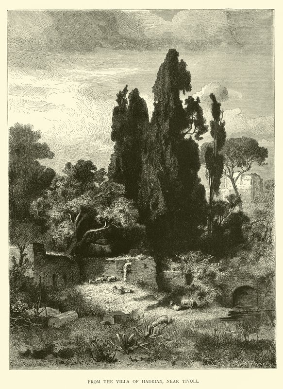 Fra Hadrians villa, nær Tivoli af English School