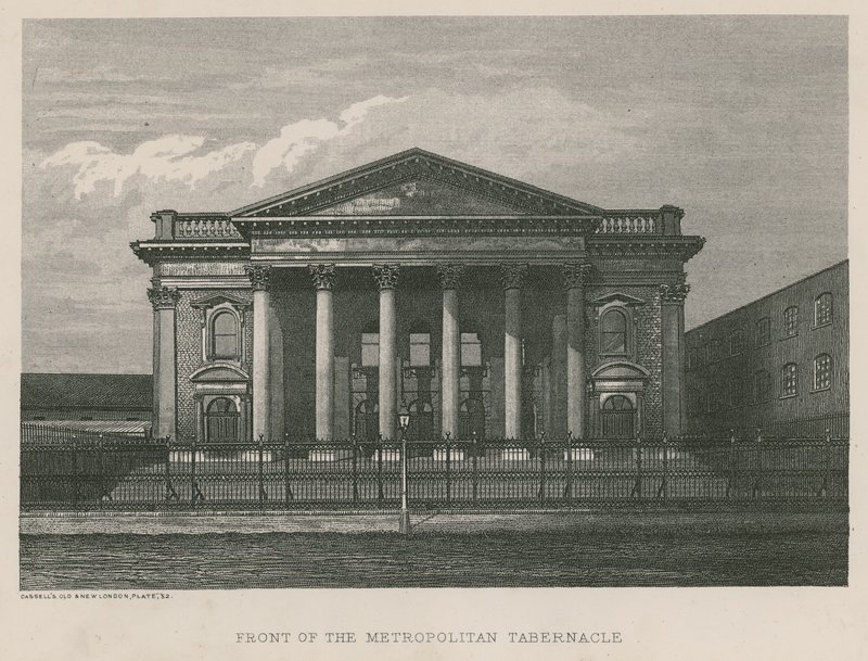 Forsiden af Metropolitan Tabernacle af English School