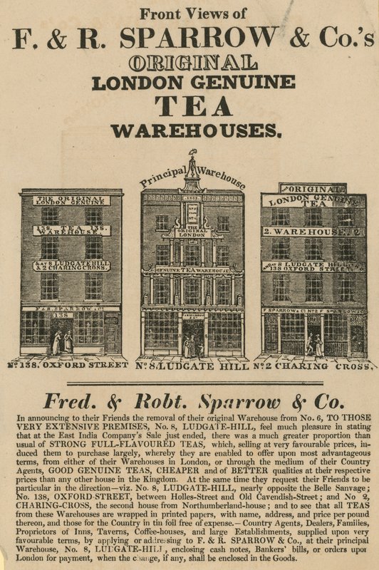 Forfra af Fred & Robert Sparrow & Cos varehuse af English School
