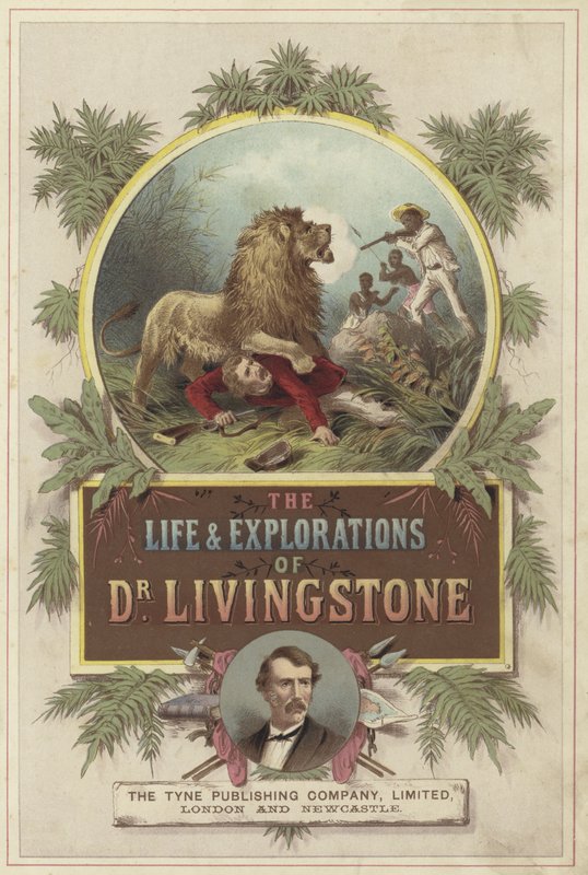Frontispiece for The Life and Explorations of David Livingstone  af English School