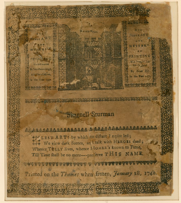 Frostmesse af 1740. Souvenir af English School