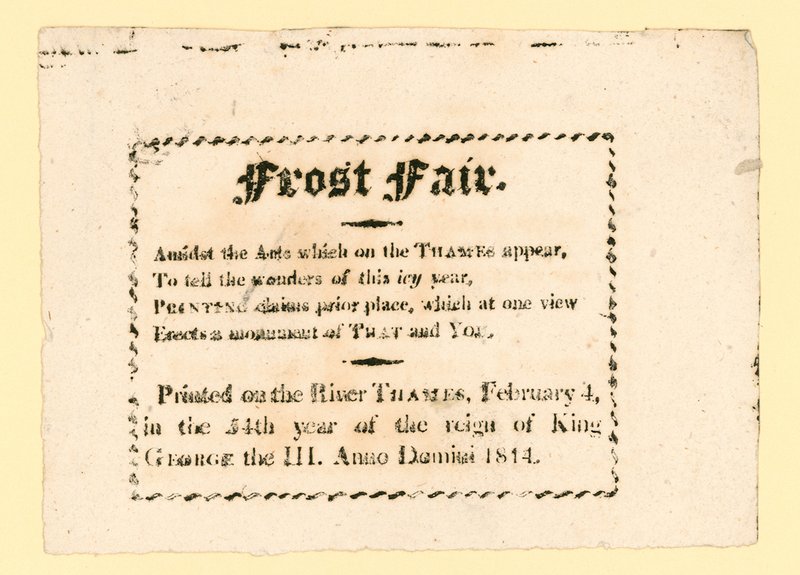 Frostmesse 1814 af English School