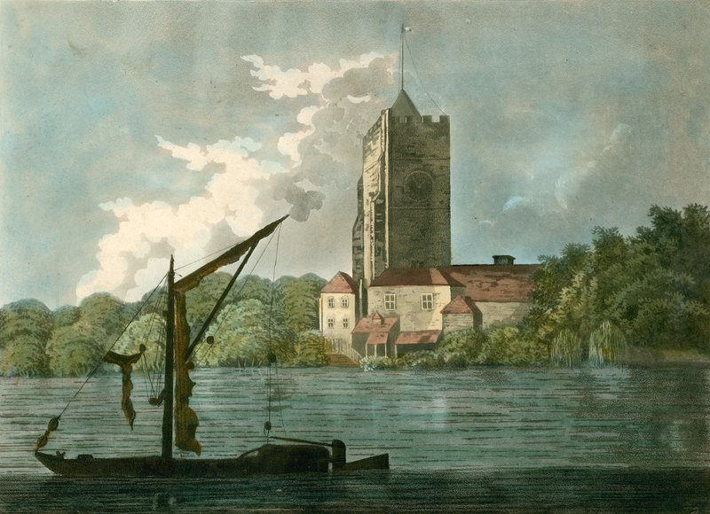 Fulham Church, London af English School
