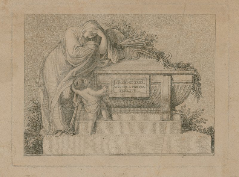 Begravelsesbillet til Sir Joshua Reynolds, 3. marts 1792 af English School