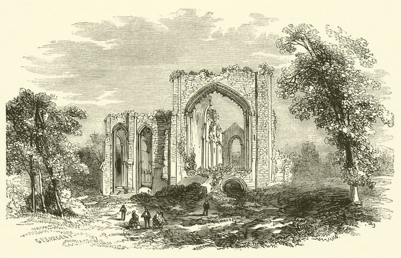 Furness Abbey (gravering) af English School