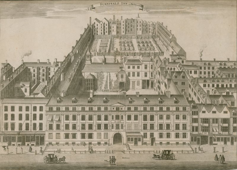 Furnivals Inn, Holborn, London af English School