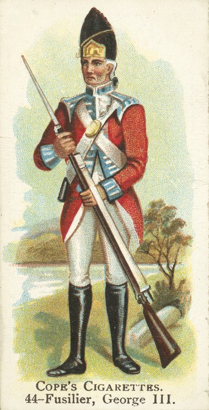 Fusilier, King George III (chromolitho) af English School