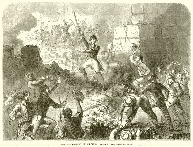 Sir Sidney Smiths galante opførsel ved Siege of Arce af English School