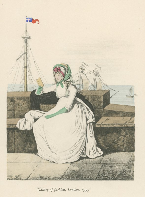Gallery of Fashion, London, 1795 af English School
