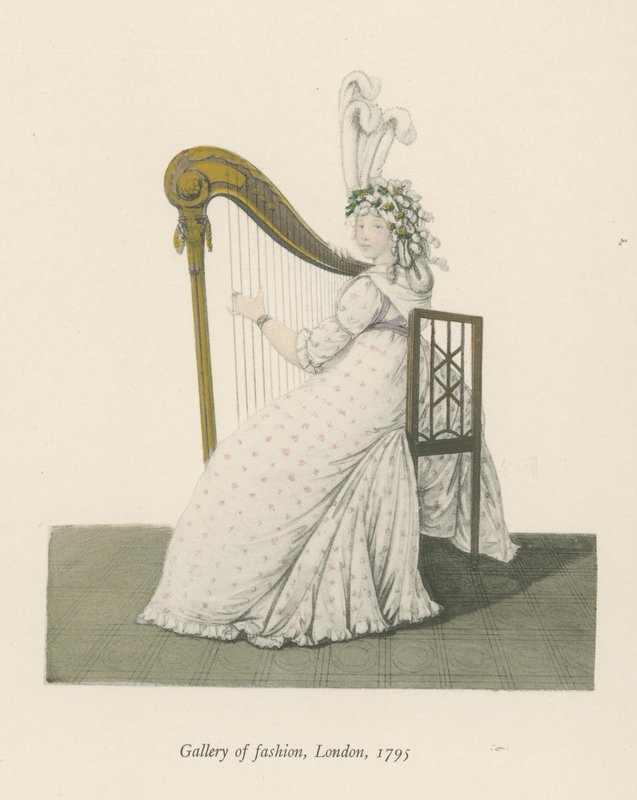 Gallery of Fashion, London, 1795 af English School