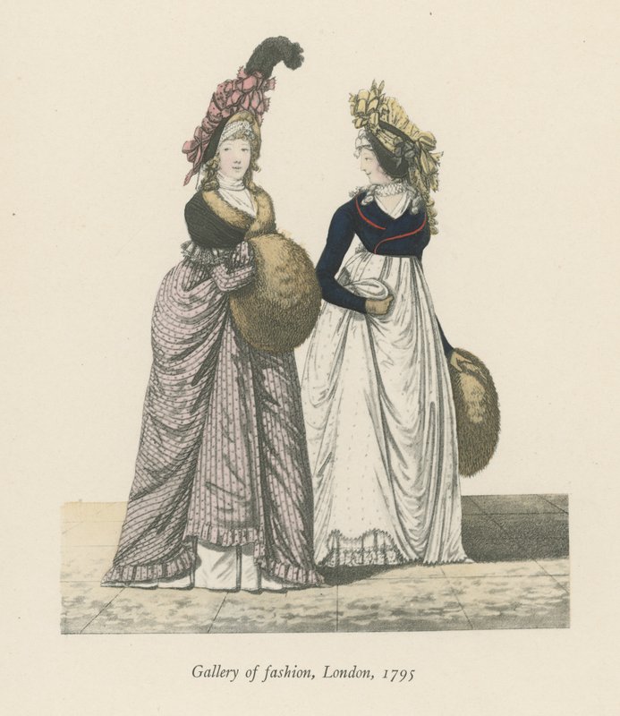 Gallery of Fashion, London, 1795 af English School