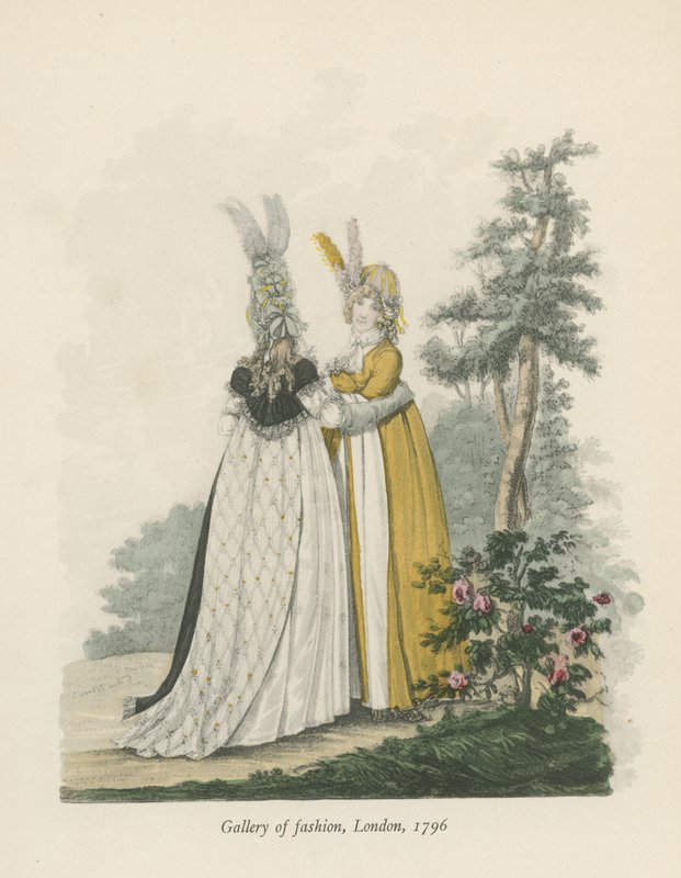 Gallery of Fashion, London, 1796 af English School