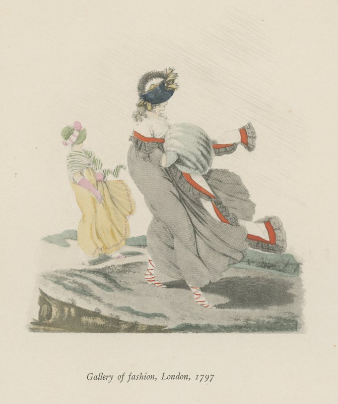 Gallery of Fashion, London, 1797 af English School