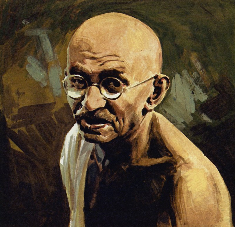 Gandhi var kendt som Mahatma eller den store sjæl af English School