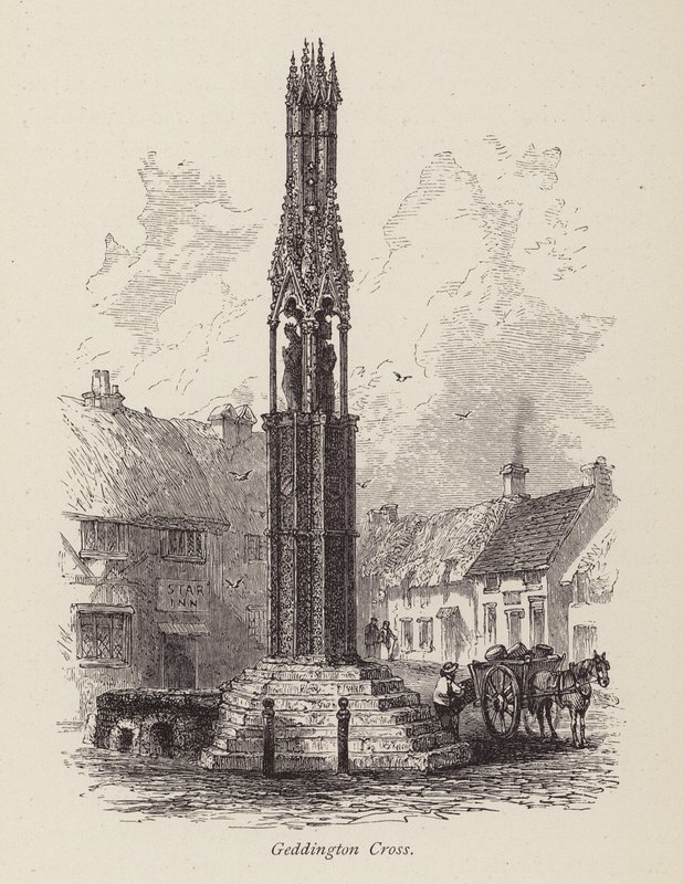 Geddington Cross (gravering) af English School