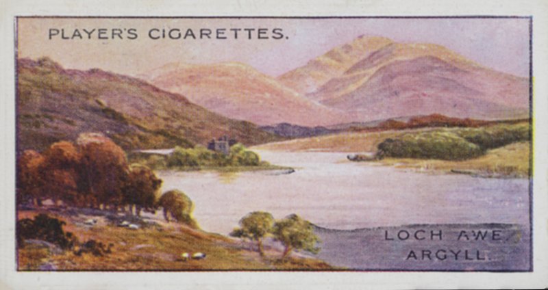 Perler af britisk landskab: Loch Awe, Argyll (farvelitografi) af English School