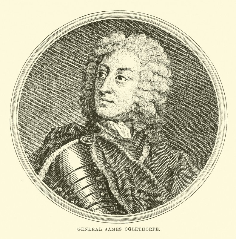 General James Oglethorpe af English School