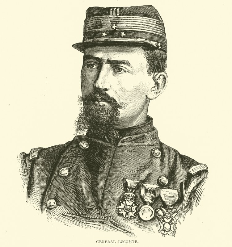 General Lecomte, april 1871 af English School