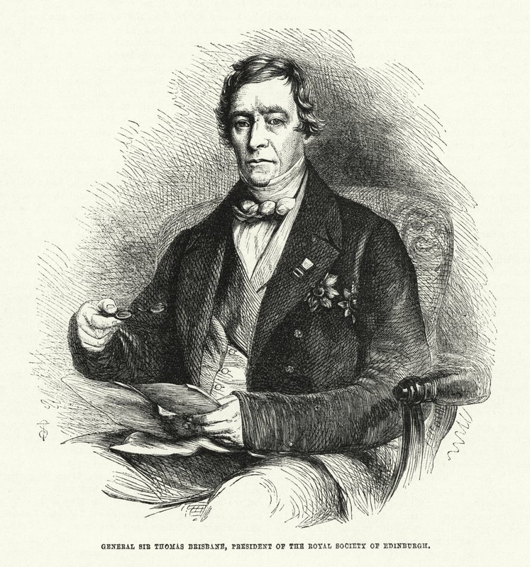 General Sir Thomas Brisbane, præsident for Royal Society of Edinburgh (gravering) af English School