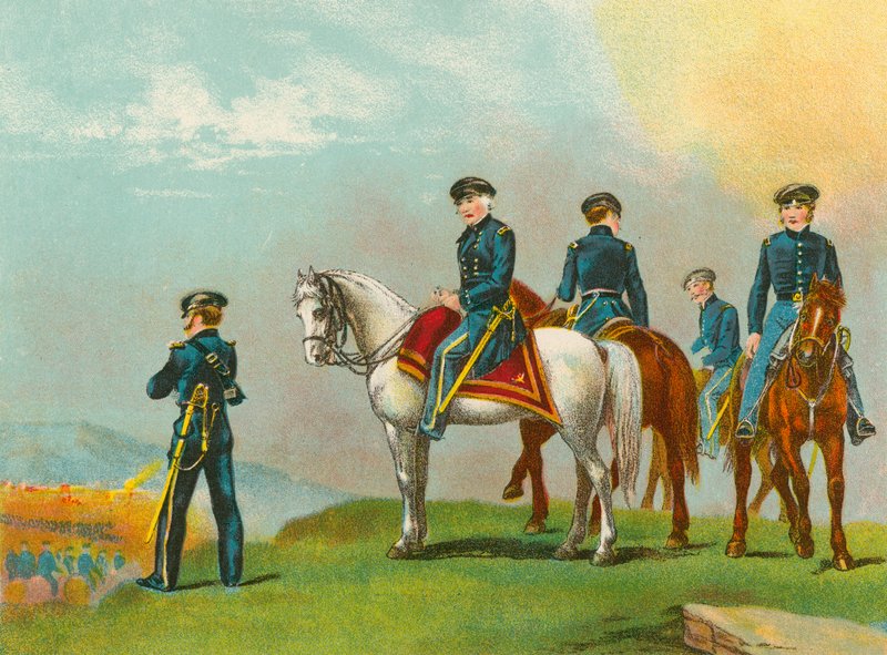 General Taylor i slaget ved Monterey af English School