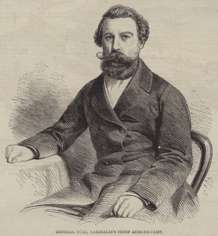 General Turr, Garibaldis Chief Aide-de-Camp (gravering) af English School